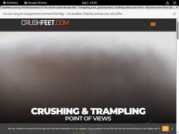 Crush Feet Discount Accounts