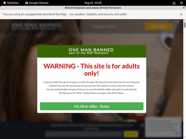 One Man Banned Promo Discount