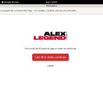 Alex Legend Password Site