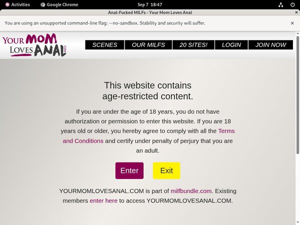 Create Yourmomlovesanal.com Account