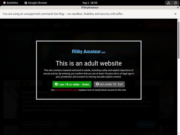 Filthyamateur Sign Up