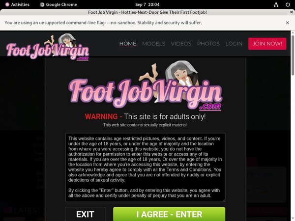 Footjobvirgin Adult