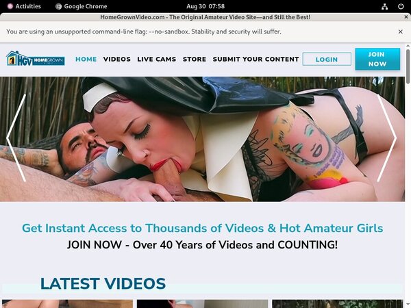 Free Working Homegrown Video Logins