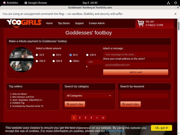 Goddesses Footboy No Credit Card