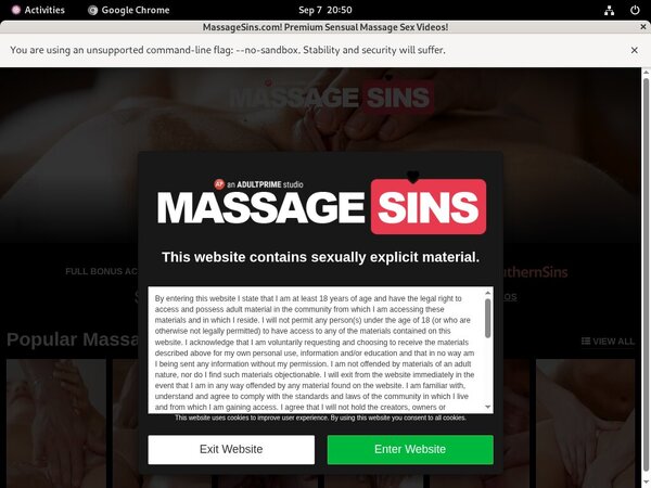 How To Get Massage Sins Account