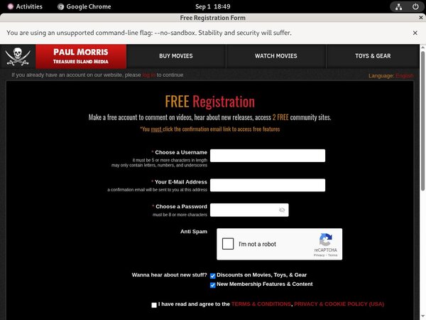 Members.treasureislandmedia.com Register Free
