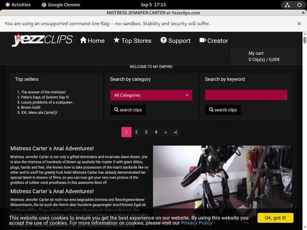 Mistress Jennifer Carter Pay With Mistress Jennifer Carter Pay With