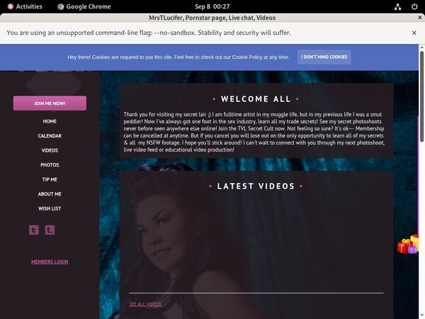 MrsTLucifer Vendo Page