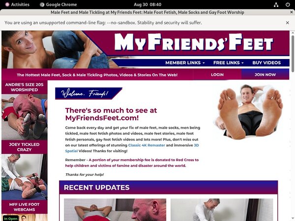 My Friends Feet Discount Promo