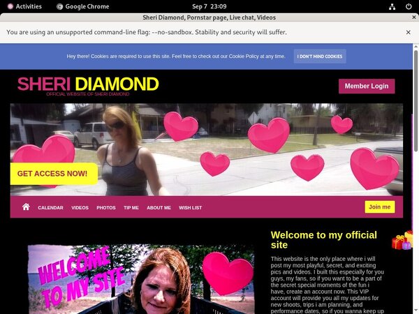 Sheri.modelcentro.com Mobile