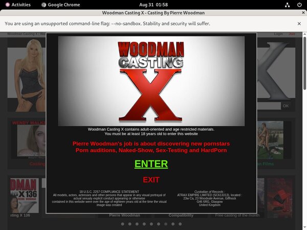 Woodman Casting X Accounts Passwords