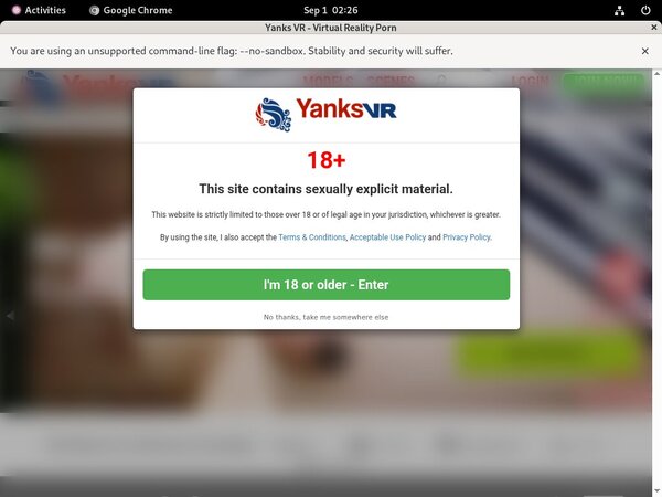 Yanks VR User Name
